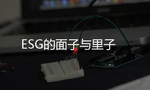 ESG的面子与里子